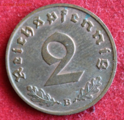 С 1 РУБЛЯ РЕЙХ 2 пфеннига 1938г. СВАСТИКА до 27.11.14г.в 22 - IMG_2668.JPG