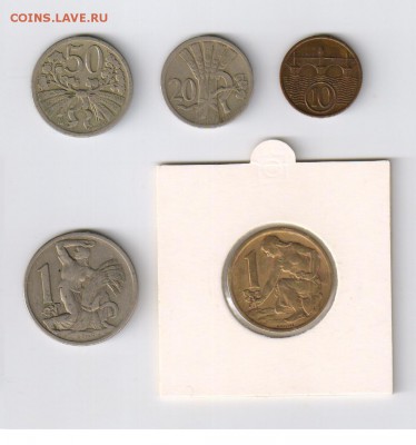 СТАРАЯ ЧЕХОСЛОВАКИЯ - 5 монет 1922-1963гг до 27.11.14г 21-00 - ЧЕХОСЛОВАКИЯ - 5 монет2