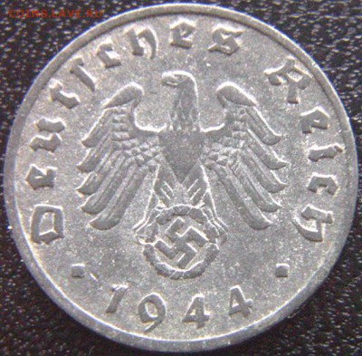 Германия (3-й Рейх)_1 рейхспфенниг 1944(В); до 23.11_22.14мс - 8932