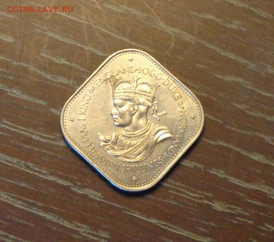 ГЕРНСИ - 10 шиллингов 1966 крупная квадратная красивая 28.11 - гернси 5 шиллингов 1966 - 2