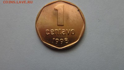 АРГЕНТИНА 1 центаво  aUNC до 28.11.14г  22.00 мск. - 1