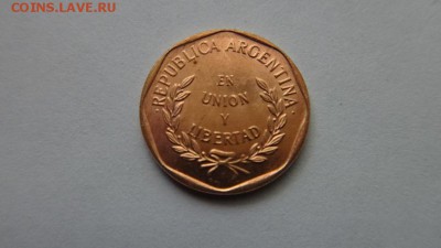 АРГЕНТИНА 1 центаво  aUNC до 28.11.14г  22.00 мск. - 2