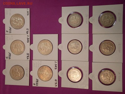 монеты 1933-1939гг. германия серебро - PB111775.JPG