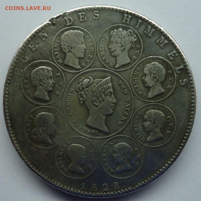 Семейный талер 1828г Бавария - талер 1828-2