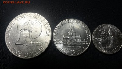 США 200 лет Независимости 1976г. комплект 3 монеты, сохран - 20141123_124751