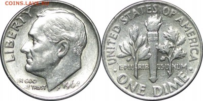 Дайм 1964 США, до 28.11.14 в 23.00 мск.. - 2.JPG