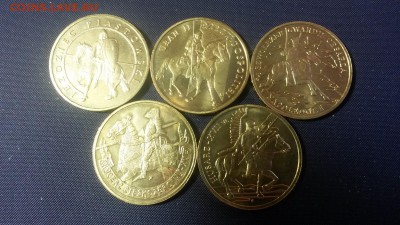 Польша Набор История польской ковалерии 5 монет - 20141123_125458