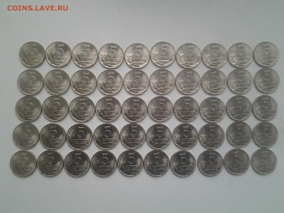 5 копеек 1997 м  UNC без обращения 100 монет - 20141117_093945
