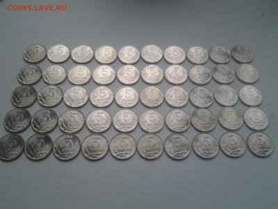 5 копеек 1997 м  UNC без обращения 100 монет - 20141117_093934