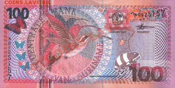 Животные на банкнотах - 100-2000a