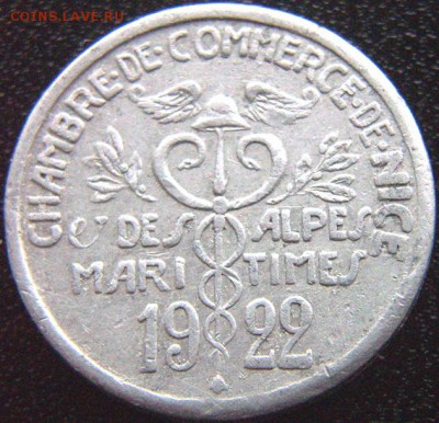 Франция. Ницца_5 сантимов 1922; до 24.11_22.38мск - 8922