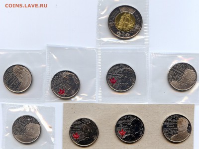 Канада. Набор монет 25с*8 шт+$2 ГЕРОИ ВОЙНЫ. 29.11. в 21.30 - МонетыТутРФ076