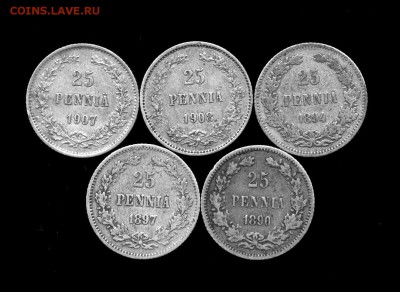 25 пенни 1890, 94, 97, 1907, 08 гг. до 28.11.14. 22-00 мск. - img457