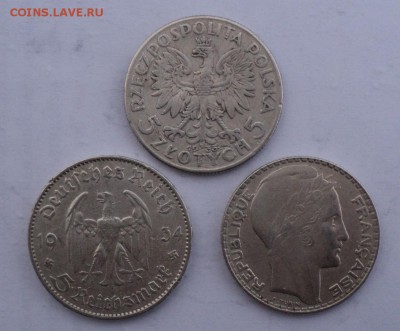 Серебро Германия 1934 , Польша 1933, Франция 1938 оценка - Без имени 1