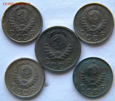 10  копеек 1937.38.39.45 и 15 копеек 1939    30.11.2014 - DSCN8370.JPG