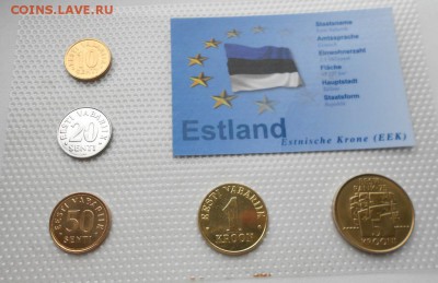 Набор Эстонии в блистере 5шт. UNC - DSCN2853