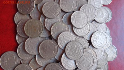 Куча 20 копеечников 50-х  оборотные 116 штук  до 1.12  в 21- - ппп  24-26.11.2014 ббб 113.JPG