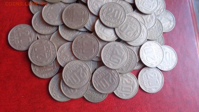 Куча 20 копеечников 50-х  оборотные 116 штук  до 1.12  в 21- - ппп  24-26.11.2014 ббб 114.JPG