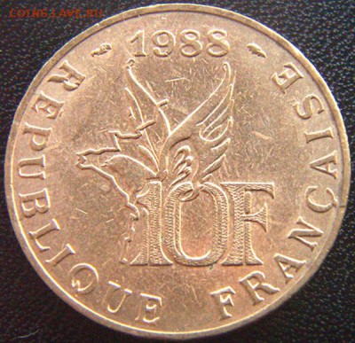 Франция_памятные 10 франков 1988; до 27.11_22.04мск - 8358