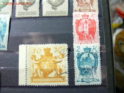 Марки Лихтенштейна 1920 год. РАЗНОВИДЫ. Большой лот. 28.11. - P2020061.JPG