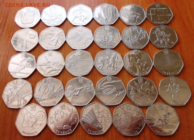 Набор Олимпиада Лондон 2012 50p пенсов - 4.JPG