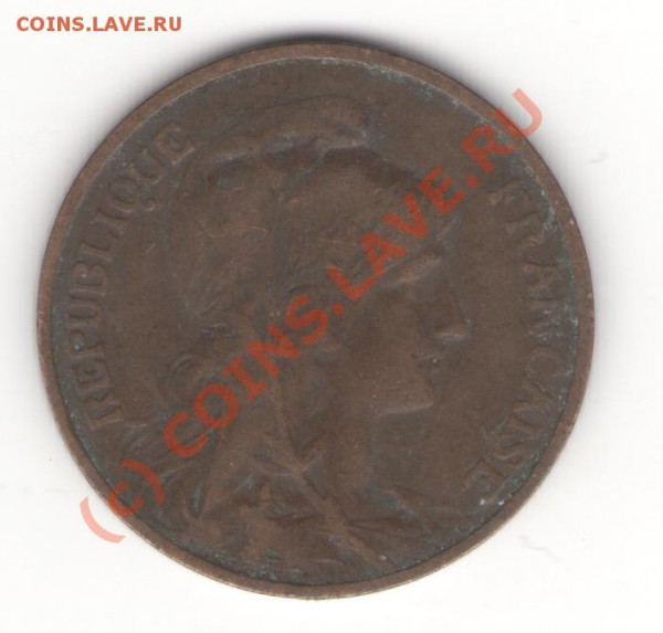 Франция 5 сантимов 1907 до 08.05.10 в 21.00 мск - france