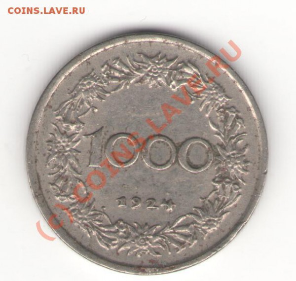 Австрия 1000 крон 1924 до 08.05.10 в 21.00 мск - austria 001