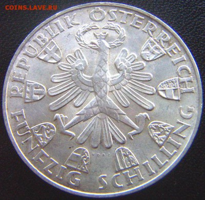 Австрия_памятные 50 шиллингов 1959. Серебро; до 28.11_22.14м - 8248