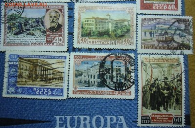 Марки СССР 50х годов:Выставка ВДНХ,воссоединени Украины и тд - 50е2