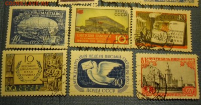 Марки СССР 50х годов:Выставка ВДНХ,воссоединени Украины и тд - разные 50х1