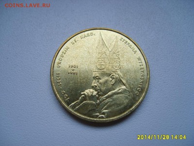 ПОЛЬША,2 злотых 2001г(100 лет со дня рож.Стеф)!до 30.11.2014 - S6002774.JPG