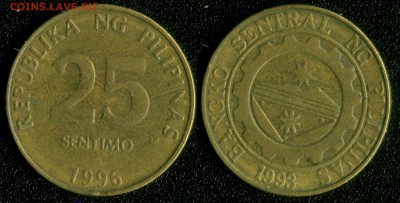 Филиппины 25 сентимо 1996 до 22:00мск 05.12.14 - Филиппины 25 сентимо 1996