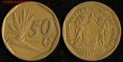 ЮАР 50 центов 1993 до 22:00мск 05.12.14 - ЮАР 50 центов 1993