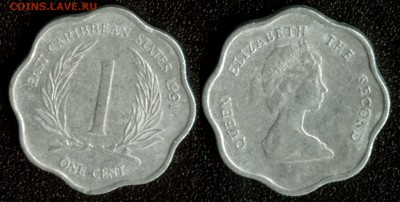 Вост.Карибские территории 1 цент 1991 до 22:00мск 05.12.14 - Вост.Карибские территории 1 цент 1991