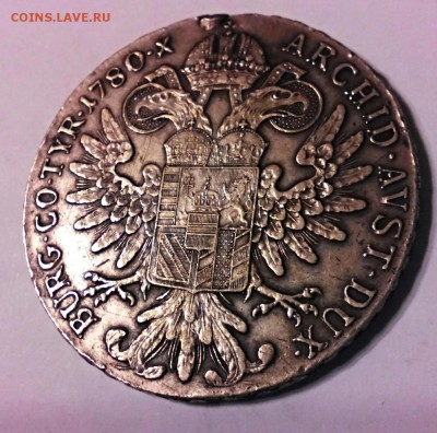 талер Марии Терезии 1780 год, официальный рестрайк. серебро. - IMG_20141129_085216