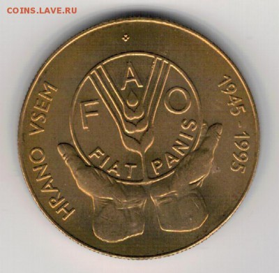 СЛОВЕНИЯ 5 ТОЛАРОВ 1995 ФАО ДО 04.12 В 22.00МСК (А459) - 4-слов95фао