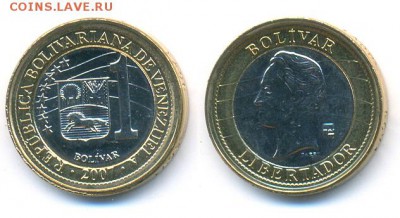 Венесуэла 1 боливар 2007 UNC до 5.12.14 22:00 МСК - W063