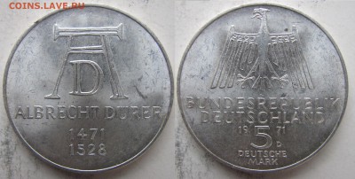 ФРГ 5 марок 1971г. Дюрер. до 3.12. в 21°°. - 4