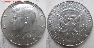 США халф доллар 1968г. до 3.12. в 21°°. - 1