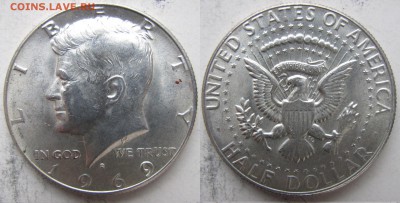 США халф доллар 1969г. до 3.12. в 21°°. - 2