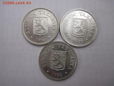 200 маркка 1956-58 серебро Финляндия до 04.12.14 - Изображение23 112