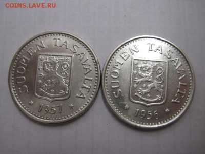 100 маркка 1956,57 серебро Финляндия 04.12.14 - Изображение23 112