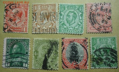 Марки Британии 19-20 век:Виктория и Георг+Британские колонии - георг
