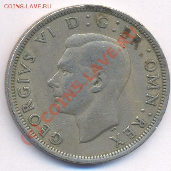 Великобритания  полкроны.1948 г. До 6.05.10 г. 21-00 МСК. - 48 1