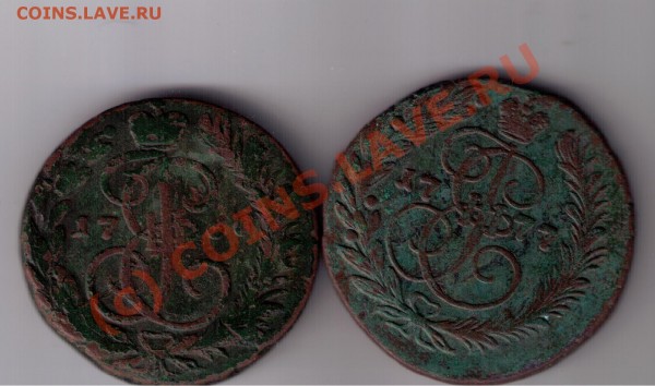 Оцените 2 коп 1777,1766гг - 1777