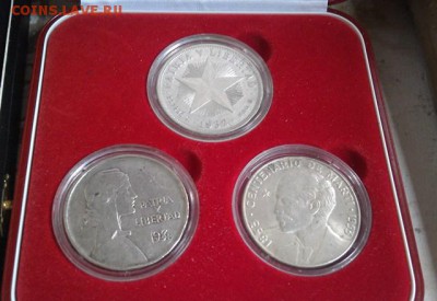 Предпродажная оценка для аукциона. Монет со всего мира.МНОГО - Kit 3 silver coins 1 peso 1932, 1932, 1953