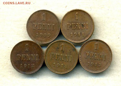 Монеты Финляндии 1865 -2001 + серебро Швеции - 1 п.1909-15.р