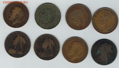 Великобритания 8 монет пенни до 04.12.2014   22-00 - 1 2