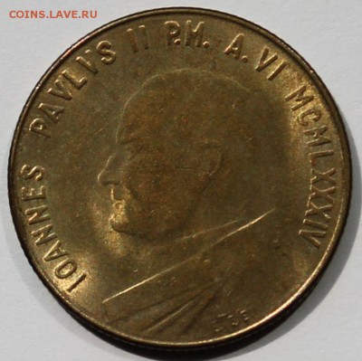 Ватикан 200 лир 1984. Тираж-105 500. РАСПРОДАЖА. - 3