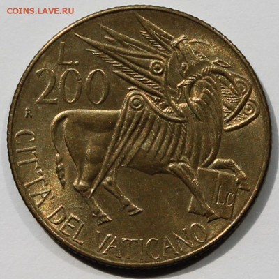 Ватикан 200 лир 1985. Тираж-86 000. РАСПРОДАЖА. - 1